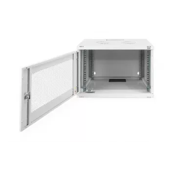 DIGITUS 7U sieninė spinta SOHO nesurinkta 370x540x400 mm perforuotos priekinės durelės pilka