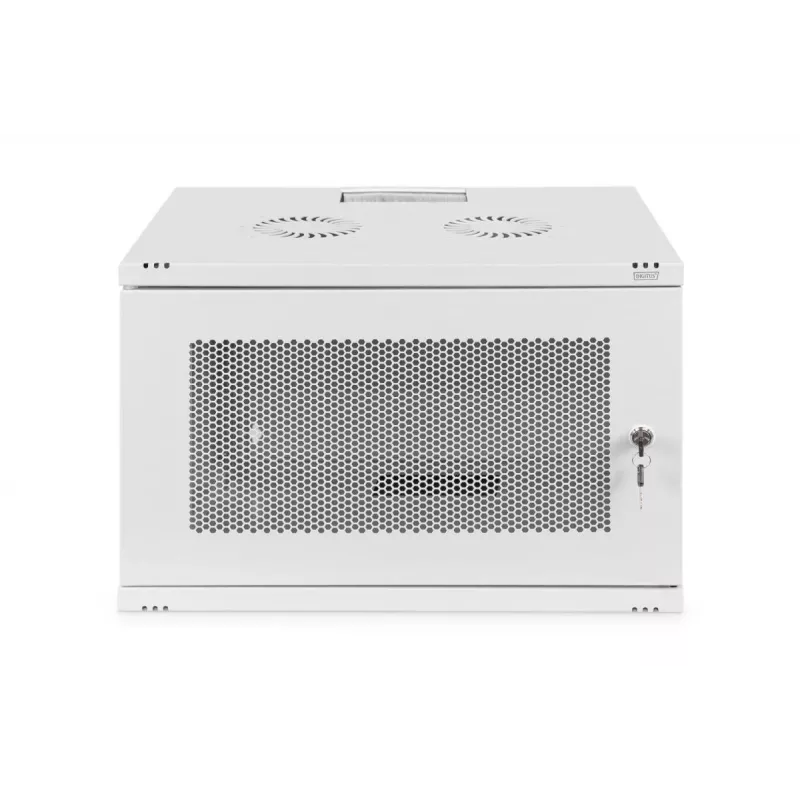 DIGITUS 7U sieninė spinta SOHO nesurinkta 370x540x400 mm perforuotos priekinės durelės pilka