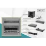 DIGITUS 10 colių tinklo rinkinys - 6U spinta, juoda lentyna, PDU, 8 prievadų jungiklis, CAT6 skydelis