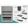 DIGITUS 10 colių tinklo rinkinys su 9U spintele, juoda lentyna, PDU, 8 prievadų jungikliu, CAT6 pataisų skydeliu
