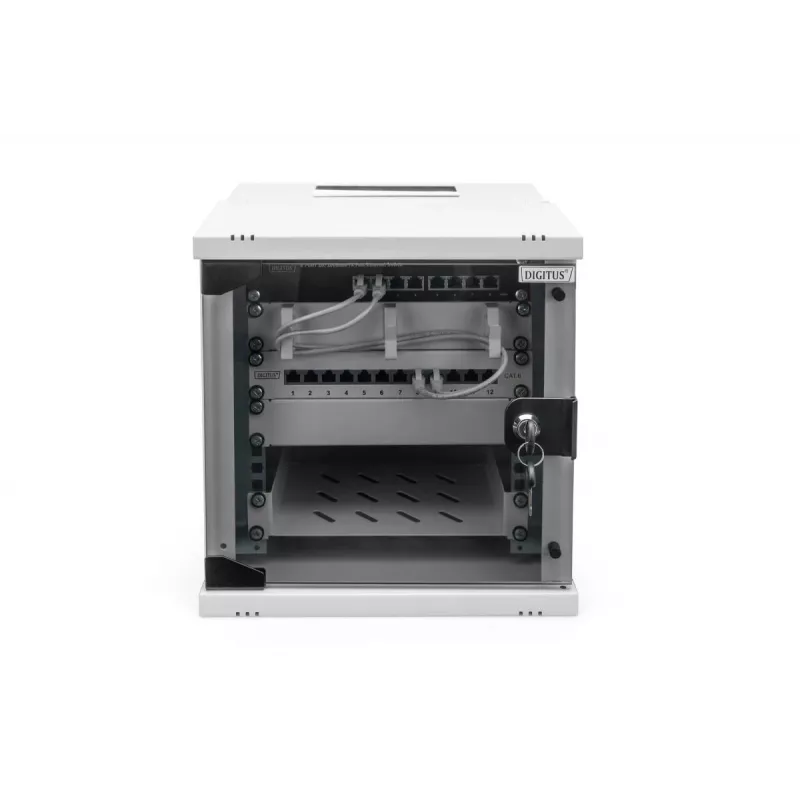 DIGITUS 10 inch 6U sieninis montažinis spintelė - SOHO PRO 325 x 315 x 300 mm pilka