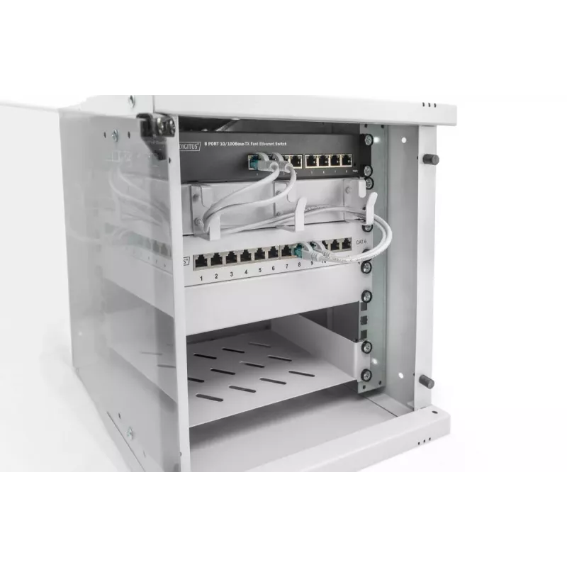 DIGITUS 10 inch 6U sieninis montažinis spintelė - SOHO PRO 325 x 315 x 300 mm pilka