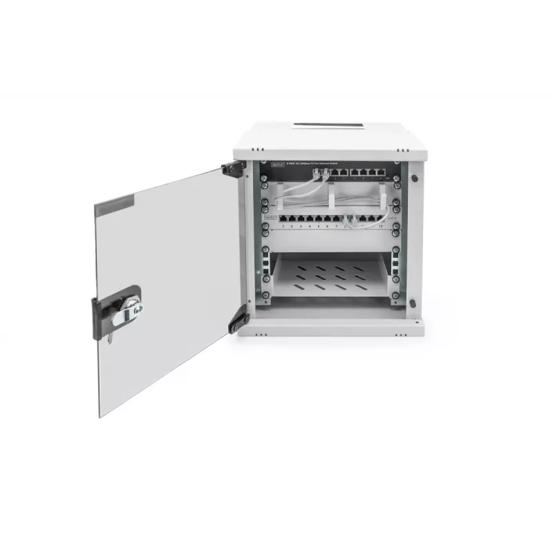 DIGITUS 10 inch 6U sieninis montažinis spintelė - SOHO PRO 325 x 315 x 300 mm pilka