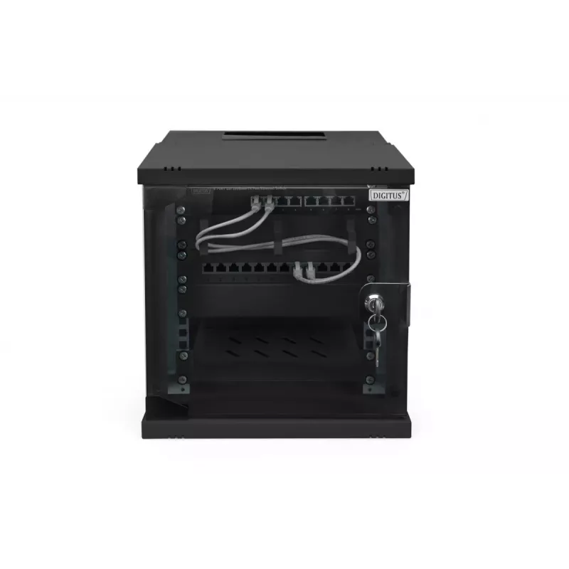 DIGITUS 10 inch 6U sieninis montavimo spintelė - SOHO PRO 325 x 315 x 300mm juoda
