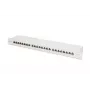 DIGITUS Patch Panel, CAT6A ekranuotas, 1U, 24 prievadų, 8P8C, juodas RAL 9005, 483