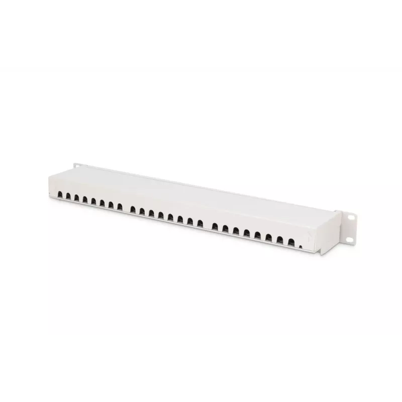 DIGITUS Patch Panel, CAT6A ekranuotas, 1U, 24 prievadų, 8P8C, juodas RAL 9005, 483