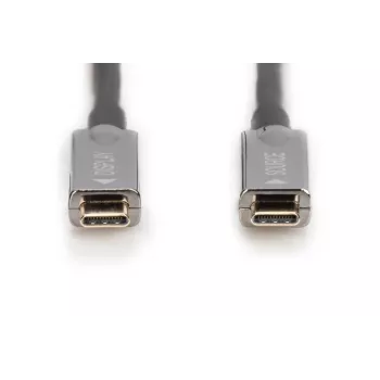 DIGITUS USB Type-C – USB Type-C AOC hibridinis šviesolaidinis kabelis 4K@60Hz USB 3.1 20 m
