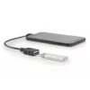 DIGITUS USB 2.0 adapterio laidas, OTG, micro B - A M/F, 15cm, stačiu kampu, juodas