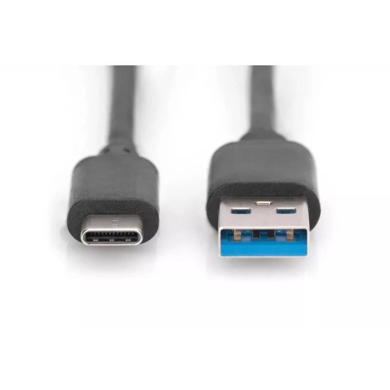 DIGITUS USB Type-C jungiamasis laidas, tipo C į A, M/M, 1 m, Super Speed juodas
