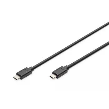 DIGITUS USB Type-C jungiamasis laidas, C–C M/M, 1 m, Gen2 juodas (AK-300139-010-S)
