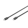 DIGITUS USB Type-C jungiamasis laidas, C–C M/M, 1 m, Gen2 juodas (AK-300139-010-S)