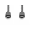 DIGITUS USB Type-C jungiamasis laidas, C–C M/M, 1 m, Gen2 juodas (AK-300139-010-S)