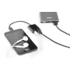 DIGITUS USB Type-C adapteris į 3,5 mm + USB Type-C, 20 cm, juodas
