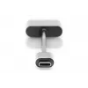 DIGITUS USB Type-C adapteris į 3,5 mm + USB Type-C, 20 cm, juodas