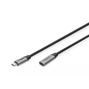 DIGITUS USB-C/M į USB-C/F PD60W Gen1 USB3.0 prailginimo laidas 1m 4K@60Hz