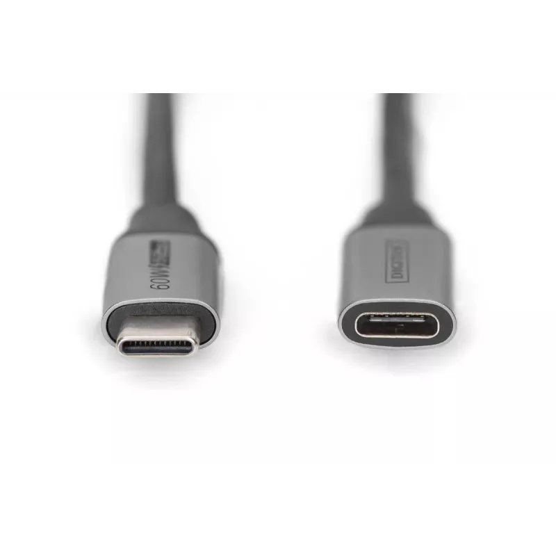 DIGITUS USB-C/M į USB-C/F PD60W Gen1 USB3.0 prailginimo laidas 1m 4K@60Hz