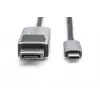 DIGITUS USB Type C į DisplayPort adapterio laidas 8K@30Hz HBR3 Aliuminio korpusas Juodas 1m
