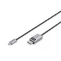 DIGITUS USB Type-C į DisplayPort adapterio laidas 8K@30Hz HBR3 aliuminio korpusas juodas 2m
