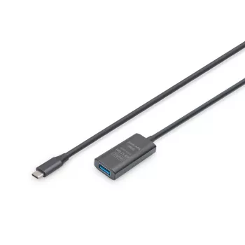 DIGITUS aktyvus USB-C prailginimo laidas - 5G USB 3.2 Gen1 USB-C - USB-A (M/F) - 5m