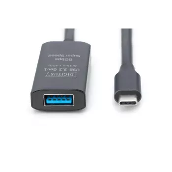 DIGITUS aktyvus USB-C prailginimo laidas - 5G USB 3.2 Gen1 USB-C - USB-A (M/F) - 5m