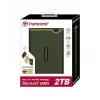 TRANSCEND StoreJet 25M3 2TB SATA 2,5 col. USB 3.0 kietasis diskas (kariškai žalia)