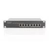DIGITUS 8 prievadų Gigabit Ethernet tinklo jungiklis 10 colių 8x10/100/1000Mbps RJ45