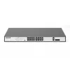 DIGITUS Fast Ethernet PoE jungiklis 16 prievadų PoE + 2 Combo, 250 W PoE biudžetas