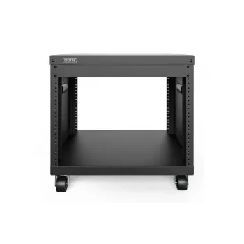 DIGITUS 8U AVS stovas 420x507x460mm srieginės skylės ratukai juodas