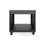 DIGITUS 8U AVS stovas 420x507x460mm srieginės skylės ratukai juodas