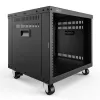 DIGITUS 8U AVS stovas 420x507x460mm srieginės skylės ratukai juodas