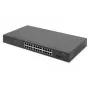 DIGITUS Nevaldomas PoE jungiklis - 24 prievadai Gigabit + 2 prievadai Gigabit SFP