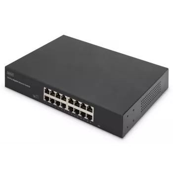 DIGITUS Gigabit Switch 16 portų 10/100/1000Base-T
