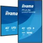 iiyama LH4375UHS-B2AG reklaminis ekranas 108 cm (42,5 colio) LCD Wi-Fi 500 cd/m² 4K Ultra HD juodas su įmontuotu procesoriumi Android 11 24/7