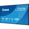 iiyama LH4375UHS-B2AG reklaminis ekranas 108 cm (42,5 colio) LCD Wi-Fi 500 cd/m² 4K Ultra HD juodas su įmontuotu procesoriumi Android 11 24/7