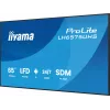 „iiyama“ LH6575UHS-B2AG skaitmeninės reklamos ekranas 163,8 cm (64,5 colio) LCD Wi-Fi 500 cd/m² 4K Ultra HD juodas su integruotu procesoriumi Android 11 24/7