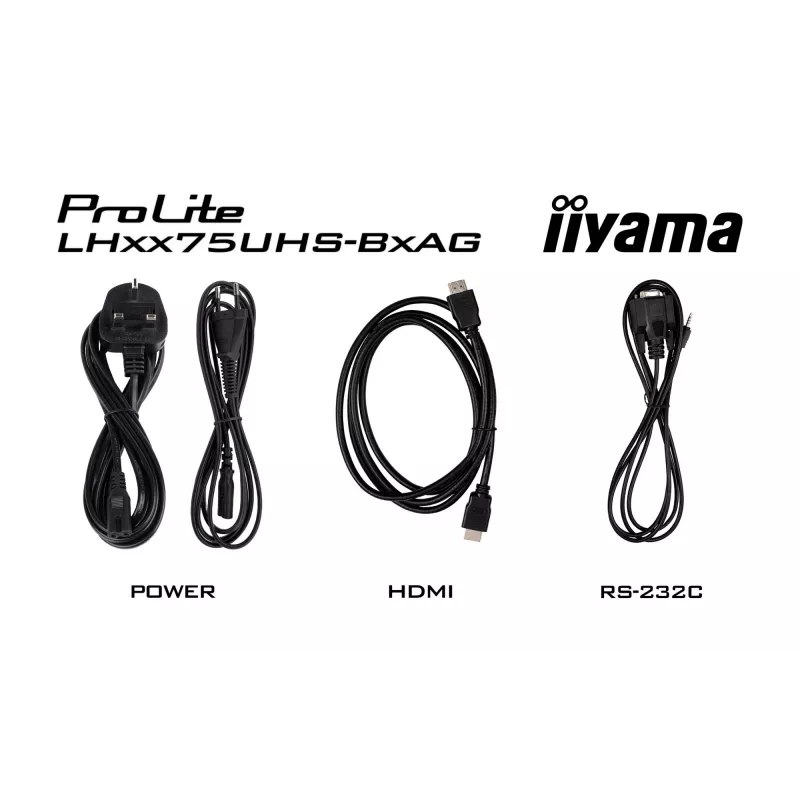 „iiyama“ LH6575UHS-B2AG skaitmeninės reklamos ekranas 163,8 cm (64,5 colio) LCD Wi-Fi 500 cd/m² 4K Ultra HD juodas su integruotu procesoriumi Android 11 24/7