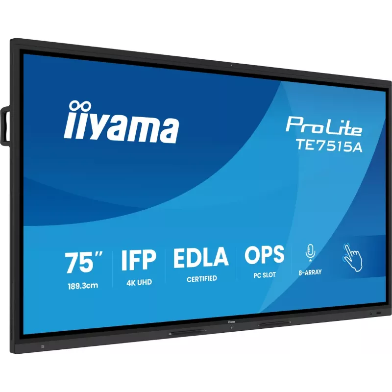 Skaitmeninis ekranas iiyama TE7515A-B1AG 74,5 colio liečiamasis 4K Ultra HD