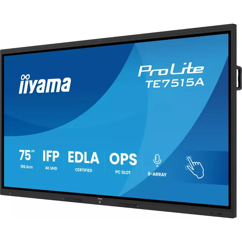 Skaitmeninis ekranas iiyama TE7515A-B1AG 74,5 colio liečiamasis 4K Ultra HD