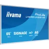 iiyama ProLite LH6581UHSG-1AG skaitmeninės reklamos ekranas 163,8 cm (64,5 colio), 4K Ultra HD, baltas, su Android