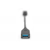DIGITUS USB Type-C adapterio laidas, OTG, Type C - A M/F, 15 cm, Super Speed, juodas