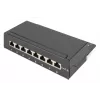 DIGITUS Patch Panel CAT6 8 prievadų ekranuotas juodas