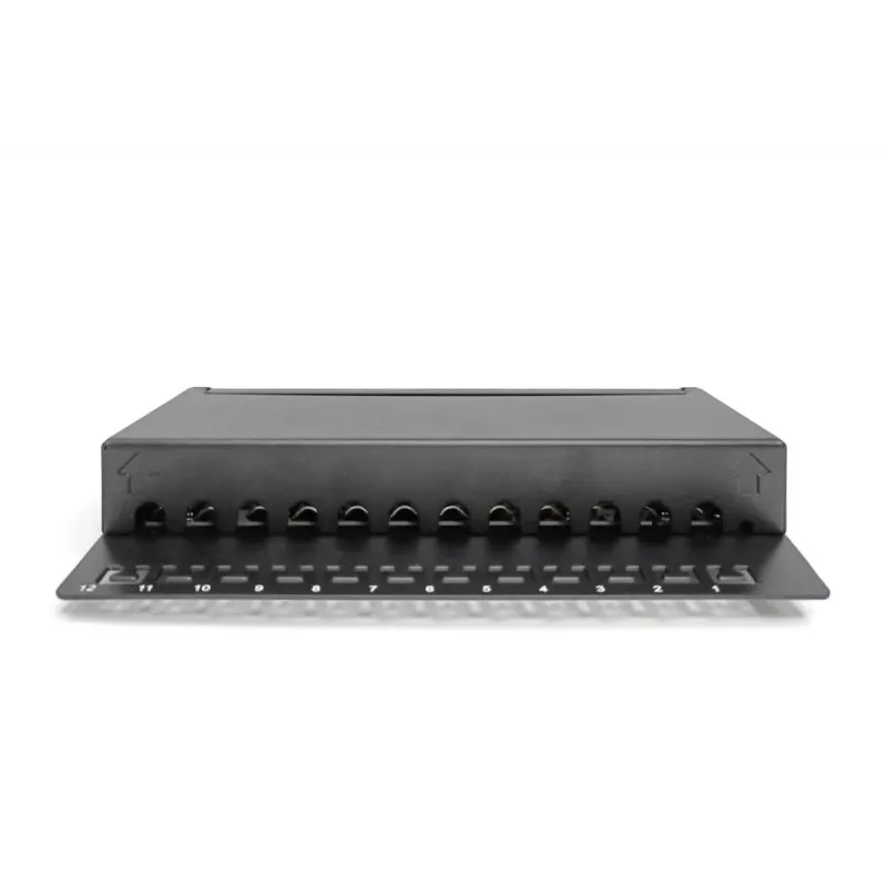 Dėklas Patch Panel Digitus Desktop CAT 6A Class EA Ekranuotas Juodas