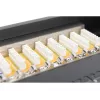 DIGITUS CAT6, E klasės ekranuotas pataisų skydelis 16 prievadų RJ45, 8P8C, LSA, 1U, stelažinis, juodos spalvos RAL9005/482x44x109