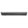 DIGITUS CAT6, E klasės ekranuotas pataisų skydelis 16 prievadų RJ45, 8P8C, LSA, 1U, stelažinis, juodos spalvos RAL9005/482x44x109