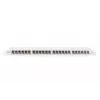 DIGITUS Patch panel CAT6A EA ekranuotas, 24 prievadai RJ45 su apsauginiais gaubtukais, 8P8C, 0,5U, pilkas RAL 7035
