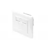 DIGITUS CAT6A EA klasės ekranuotas tinklo lizdas 1x RJ45, LSA, gryna balta, įleidžiamas, 8 krypčių
