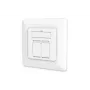 DIGITUS CAT6A EA klasės tinklo lizdas, ekranuotas 2x RJ45, LSA, gryna balta, įleidžiamas, 8 krypčių