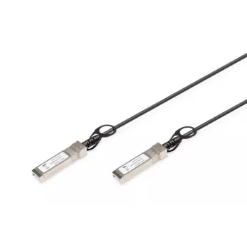 DIGITUS SFP+ 10G DAC kabelis 1m, AWG 30, suderinamas su Cisco, Ubiquiti, Allied Telesis, Allnet, D-Link, Edimax, Intellinet, KTI Networks