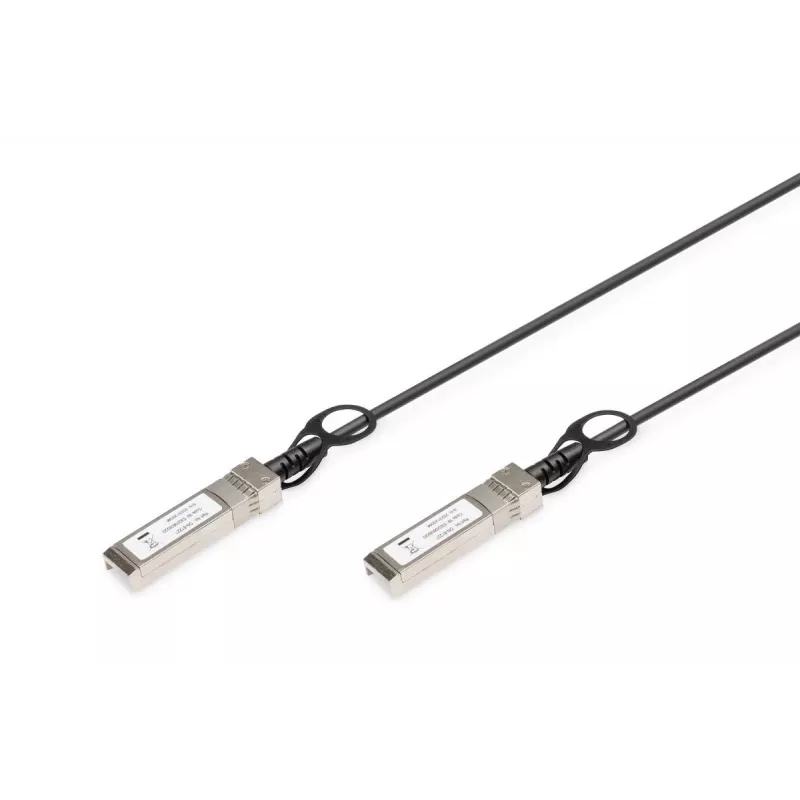 DIGITUS SFP+ 10G DAC kabelis 1m, AWG 30, suderinamas su Cisco, Ubiquiti, Allied Telesis, Allnet, D-Link, Edimax, Intellinet, KTI Networks