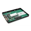 DIGITUS HDD korpusas 2,5 colio SATA – M.2 arba mSATA SATA 3 6 Gbit/s, rašymo greitis iki 520 MB/s
